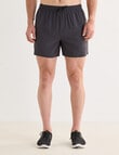 Gym Equipment Laser Melange Short, Grey product photo View 04 S
