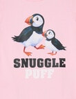 Sleep Mode Snuggle Puff Butter Fleece PJ Set, Pink, 2-8 product photo View 02 S