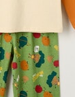 Sleep Mode Breakfast Club Knit Long PJ Set, Orange & Green, 2-8 product photo View 03 S
