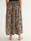 Whistle Shirred Waist Poplin Skirt, Animal Print product photo View 02 S