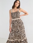 Whistle Ric Rac Dress, Animal Print product photo
