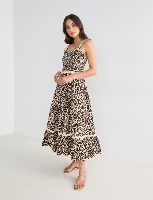Whistle Ric Rac Dress, Animal Print product photo View 03 L