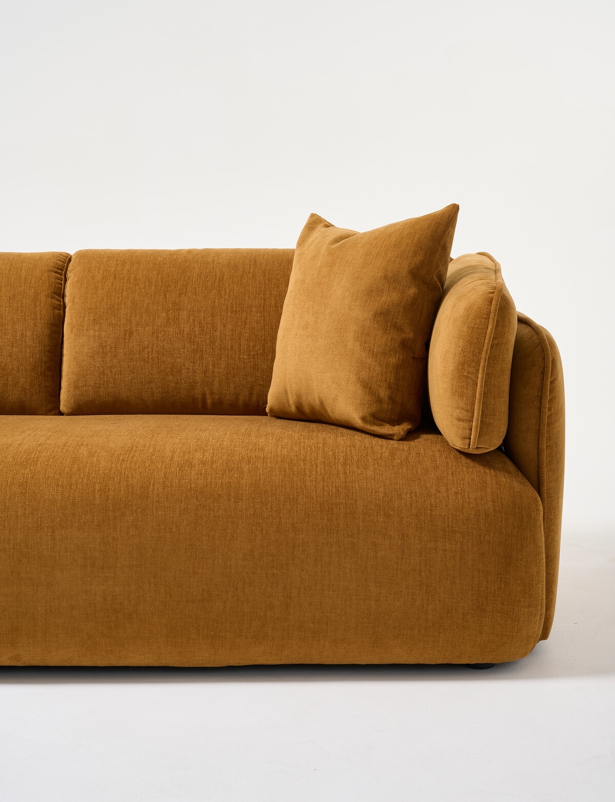 LUCA Furniture Alba Fabric 3 Seater Sofa - Sofas