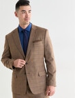 Lale Tailored Jacket, Navy Check Tan product photo