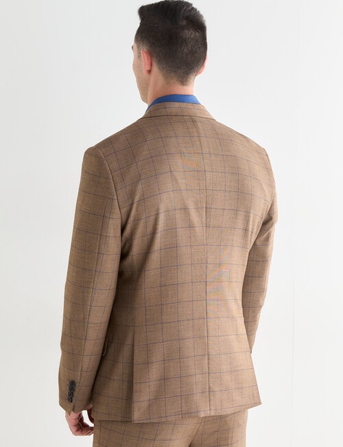 Lale Tailored Jacket, Navy Check Tan product photo View 02 L