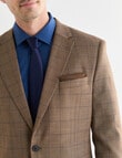 Lale Tailored Jacket, Navy Check Tan product photo View 04 S