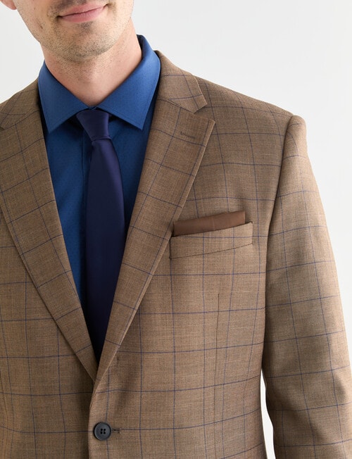 Lale Tailored Jacket, Navy Check Tan product photo View 04 L