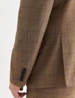 Lale Tailored Jacket, Navy Check Tan product photo View 08 S