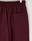 No Issue Baggy Trackpant, Burgundy product photo View 02 S