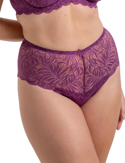 Triumph Essential Lace Maxi Flower Brief, Purple product photo View 02 L