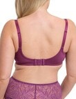 Triumph Embroidered Minimiser Bra, Flower Purple, D-F product photo View 04 S
