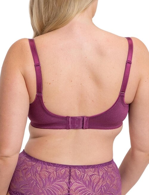 Triumph Embroidered Minimiser Bra, Flower Purple, D-F product photo View 04 L
