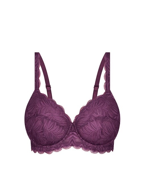 Triumph Essential Lace Underwire Bra, Purple, C-E product photo View 05 L