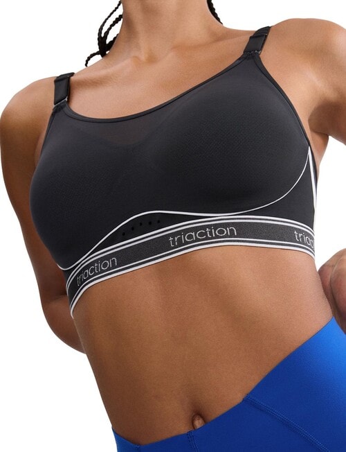 Triumph Triaction Cardio Breeze Fullcup Wirefree Bra, Black, C-E product photo View 02 L