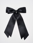 Mac & Ellie Satin Bow Clip, Black product photo