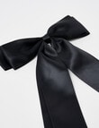 Mac & Ellie Satin Bow Clip, Black product photo View 03 S