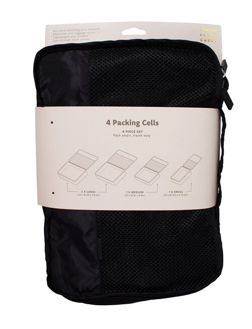 Tender Love + Carry Packing Cells Set, 4-Piece, Black product photo View 02 L