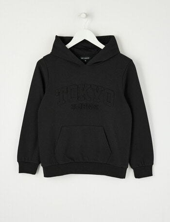 No Issue Deboss Tokyo Hoodie, Black product photo
