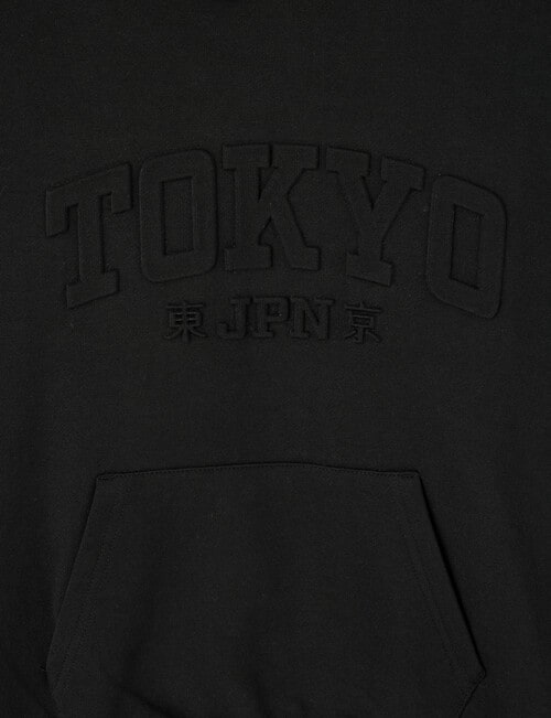 No Issue Deboss Tokyo Hoodie, Black product photo View 03 L
