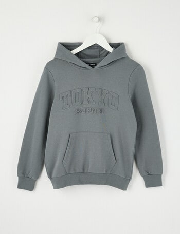 No Issue Deboss Tokyo Hoodie, Fog product photo