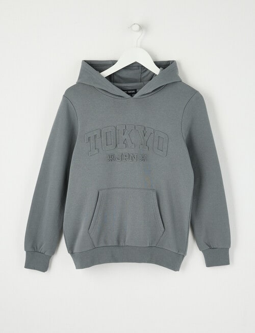 No Issue Deboss Tokyo Hoodie, Fog product photo