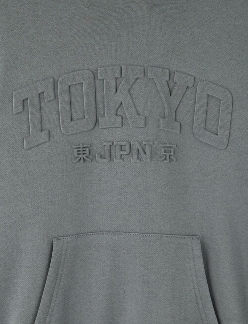 No Issue Deboss Tokyo Hoodie, Fog product photo View 03 L
