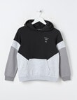 No Issue Spliced Hoodie, Black product photo