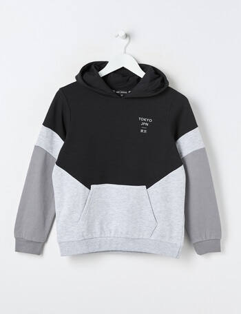 No Issue Spliced Hoodie, Black product photo