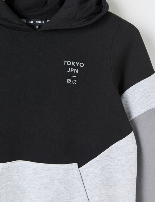 No Issue Spliced Hoodie, Black product photo View 02 L