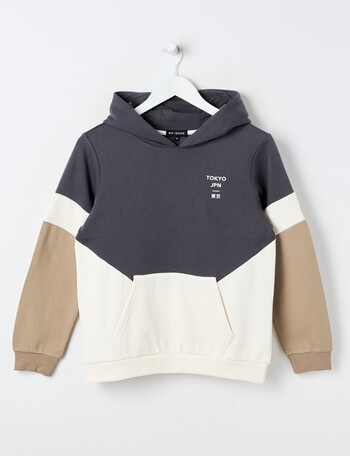 No Issue Splice Hoodie, Smoke product photo