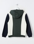 No Issue Spliced Hoodie, Green product photo View 03 S
