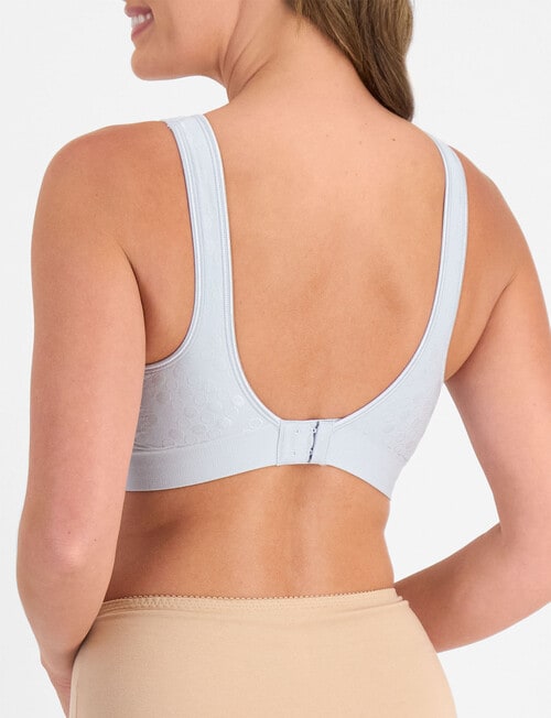 Playtex Comfort Revolution Dot Wirefree Bra, Blue Oyster product photo View 03 L
