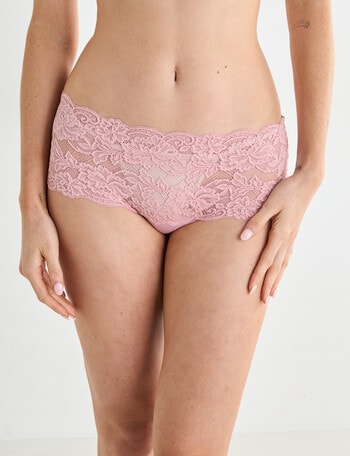 Lyric Bandeau Lace Boyleg Brief, Peony product photo