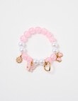 Mac & Ellie Charm Bracelet, Pink, White & Gold product photo