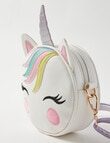 Mac & Ellie Unicorn Crossbody Bag, White product photo View 02 S