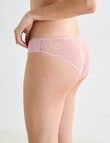 Lyric Cotton Lace Back Bikini Brief, Peony product photo View 02 S