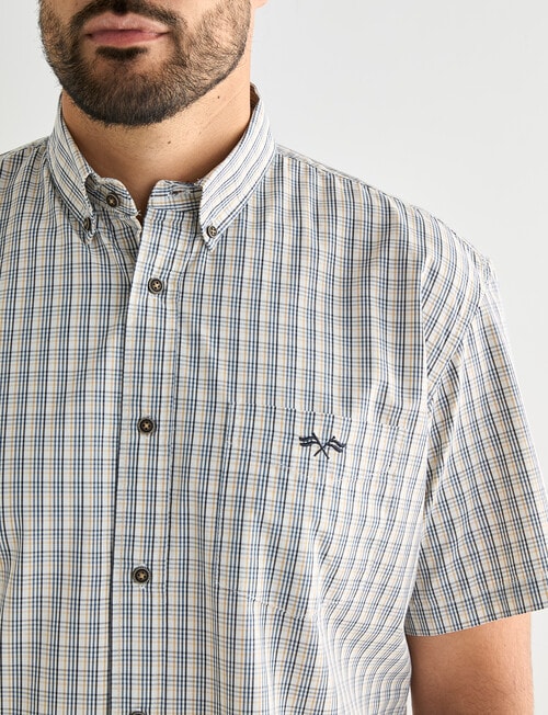 Logan Raine Short Sleeve Shirt, Grey product photo View 04 L