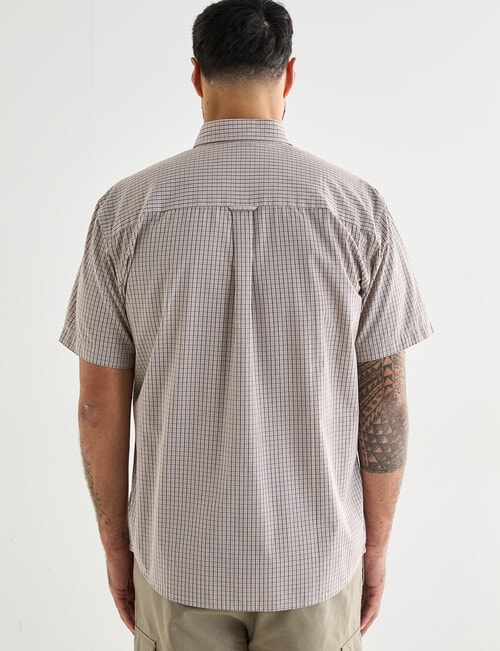 Logan Edge Short Sleeve Shirt, Taupe product photo View 02 L
