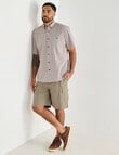 Logan Edge Short Sleeve Shirt, Taupe product photo View 03 S