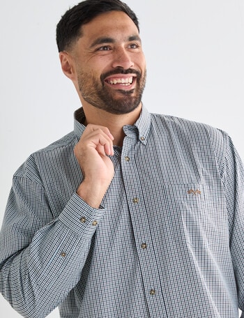 Logan Ledger Long Sleeve Shirt, Grey product photo