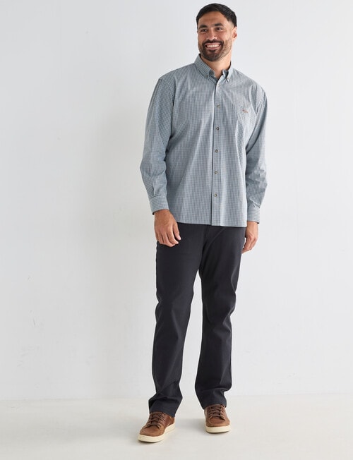 Logan Ledger Long Sleeve Shirt, Grey product photo View 03 L