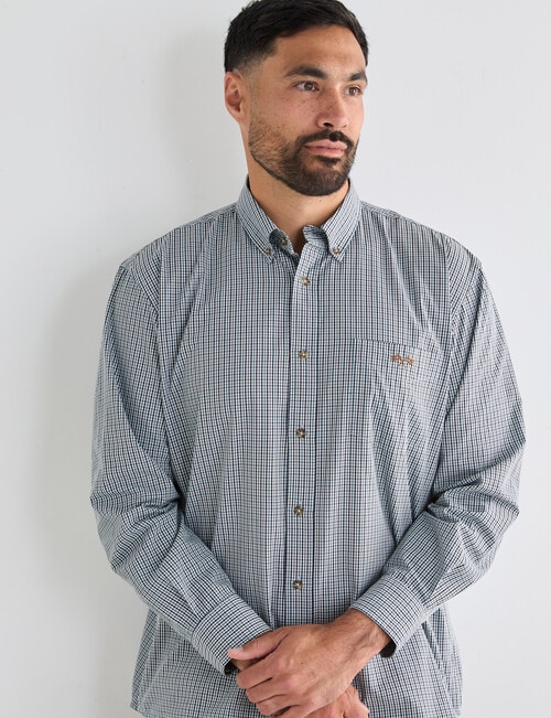 Logan Ledger Long Sleeve Shirt, Grey product photo View 06 L