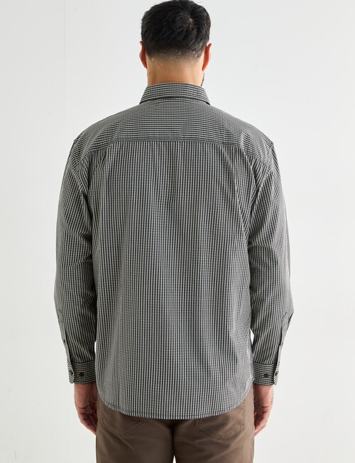 Logan Dane Long Sleeve Shirt, Charcoal product photo View 02 L