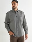 Logan Dane Long Sleeve Shirt, Charcoal product photo View 05 S