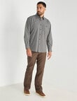 Logan Dane Long Sleeve Shirt, Charcoal product photo View 03 S