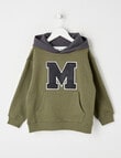 Mac & Ellie M Oversized Hoodie, Khaki product photo
