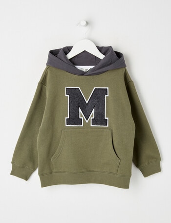 Mac & Ellie M Oversized Hoodie, Khaki product photo