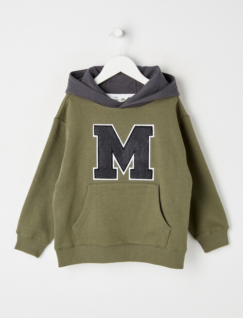 Mac & Ellie M Oversized Hoodie, Khaki product photo