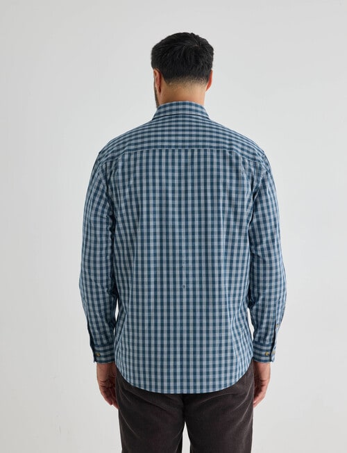 Logan Hayes Long Sleeve Shirt, Navy product photo View 02 L