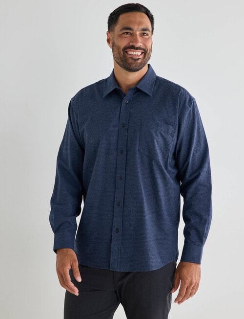 Logan Wesley Long Sleeve Shirt, Slate product photo